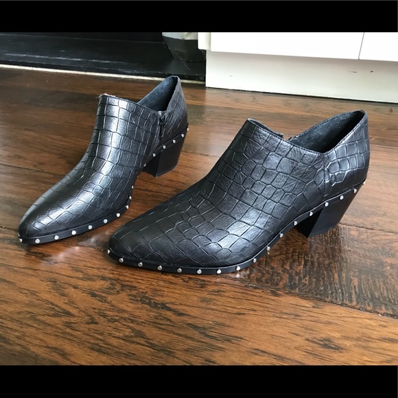 1. State Shoes - 1.STATE Croc-Embossed Booties